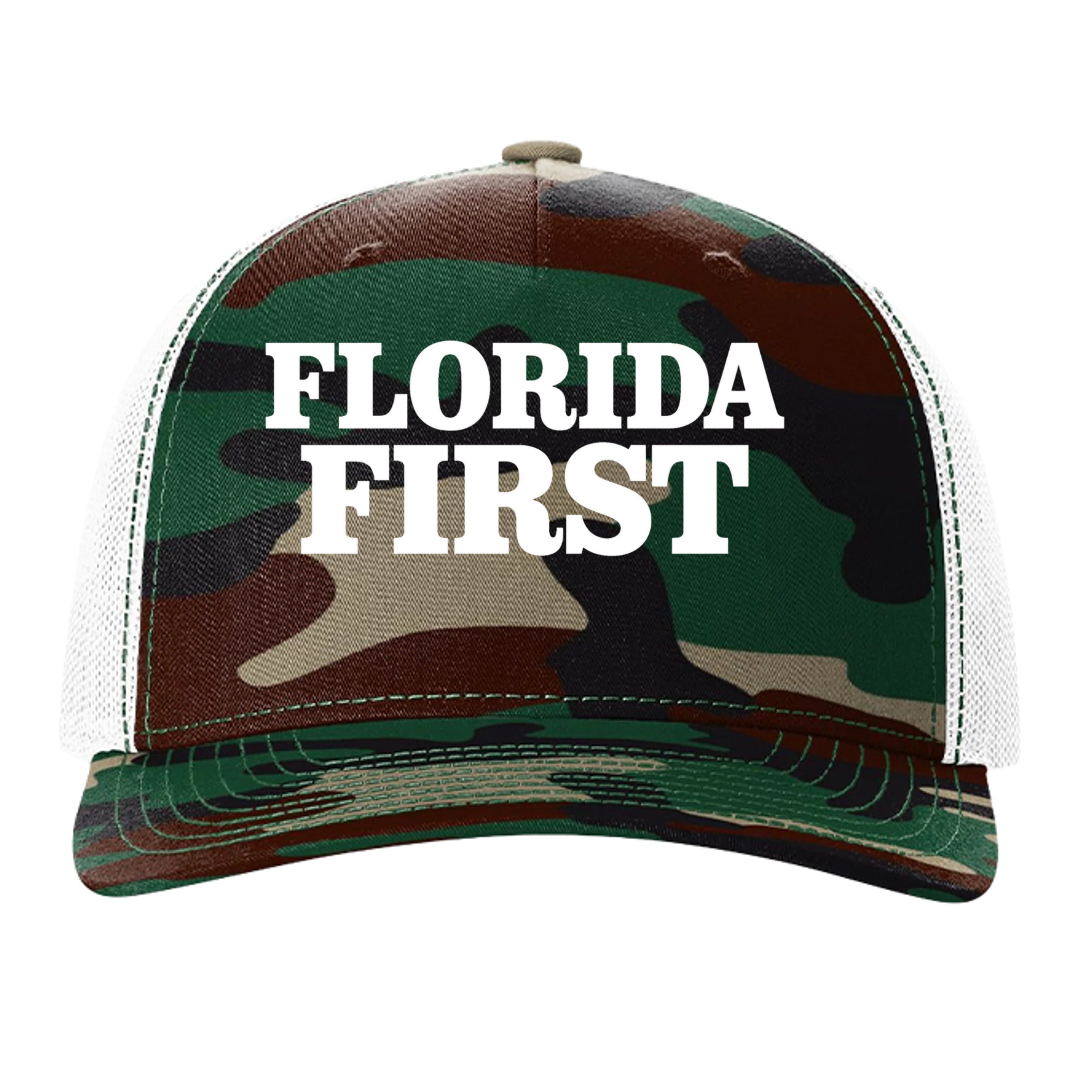 Green Camo/ White - 112PFP - FRONT